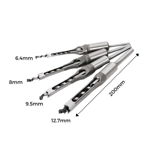 Premium Woodworking Drill Bit And Chisel Set For Precision Holes