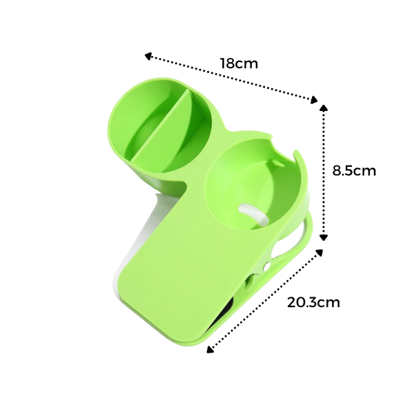 Premium Dual Cup Clip Carrier for Secure Travel Cups and Bottles