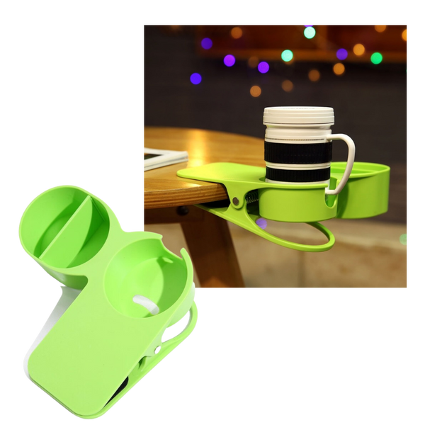 Premium Dual Cup Clip Carrier for Secure Travel Cups and Bottles