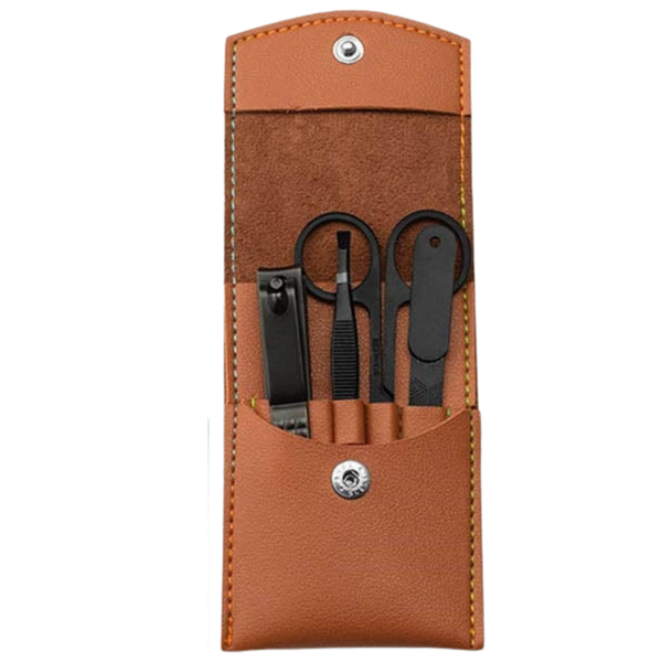 Portable Manicure Kit With Case Four Piece Set For Pro Nail Care On The Go