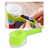Two Pack Reusable Bag Clip With Lid Keeps Snacks Fresh And Airtight