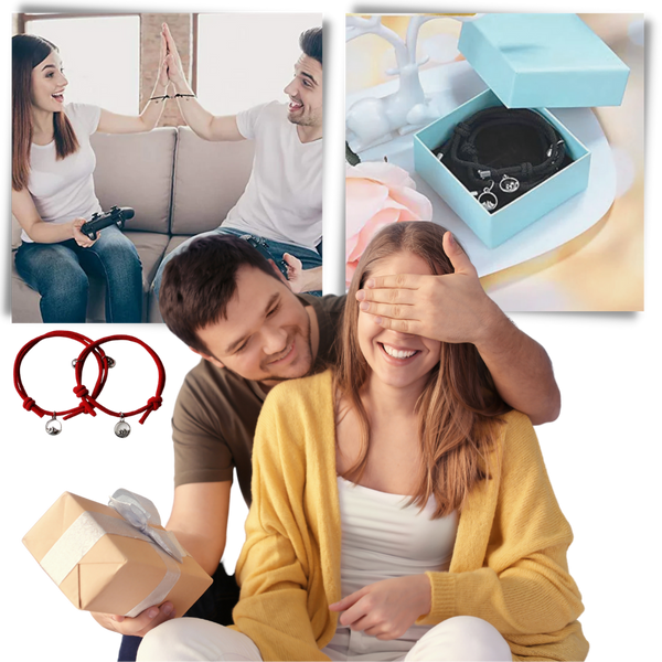 Couples Magnetic Bracelets Set For Long Distance Bonding