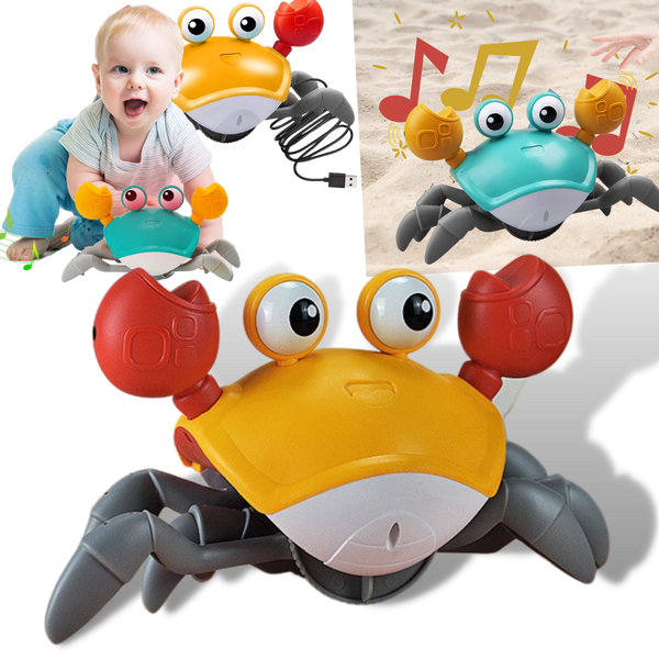 Smart Crab Toy With Motion Sensor For Toddlers Develops Walking Skills