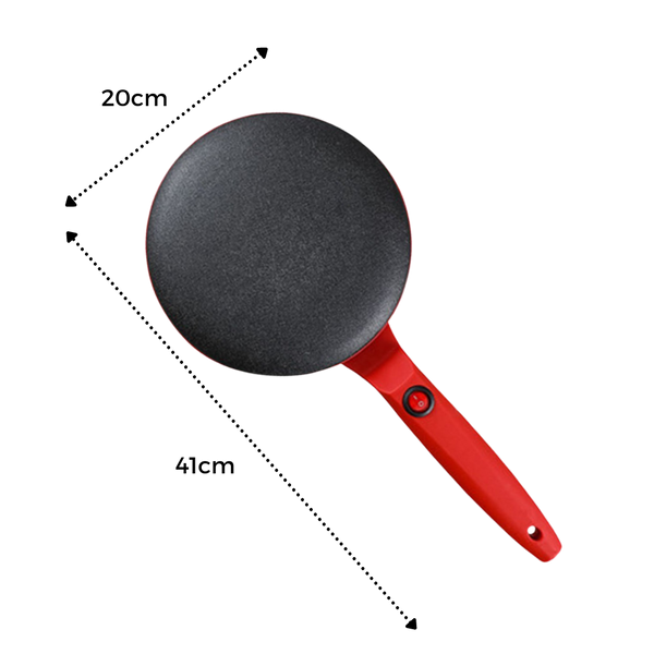 Electric Crepe Maker With Nonstick Surface For Quick Cooking