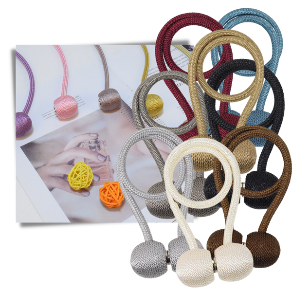 Magnetic Curtain Buckles Set For Easy Neat Tiebacks And Elegant Drapery