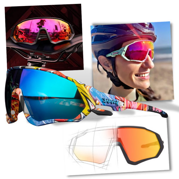 Cycling Eyewear With Polarized Lenses For Crisp Vision And Comfort