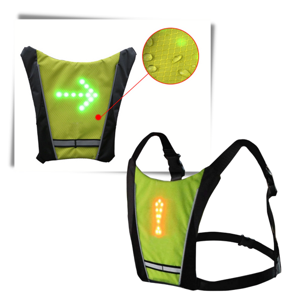 LED Reflective Cycling Vest for Enhanced Visibility and Safety
