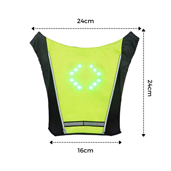 LED Reflective Cycling Vest for Enhanced Visibility and Safety