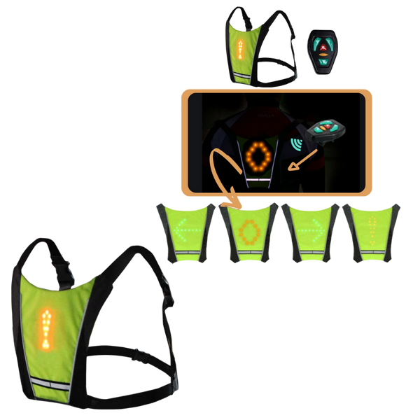 LED Reflective Cycling Vest for Enhanced Visibility and Safety
