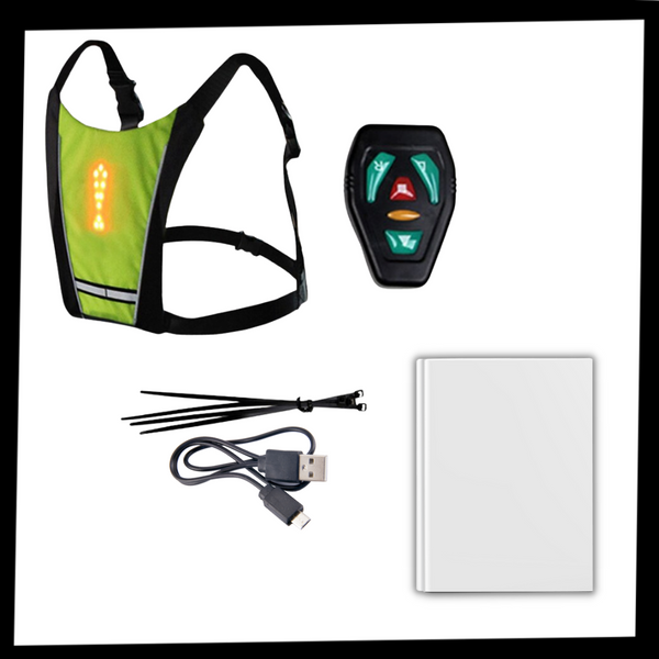 LED Reflective Cycling Vest for Enhanced Visibility and Safety