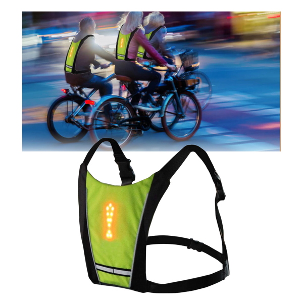LED Reflective Cycling Vest for Enhanced Visibility and Safety