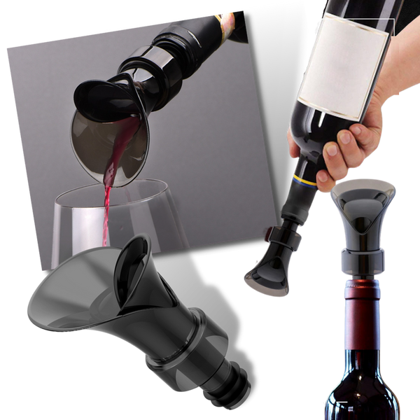 Two In One Wine Decanter And Seal For Smooth Aromatic Pour