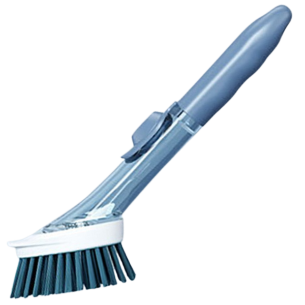 Soap Dispensing Dish Brush For Gentle Scratch Free Cleaning