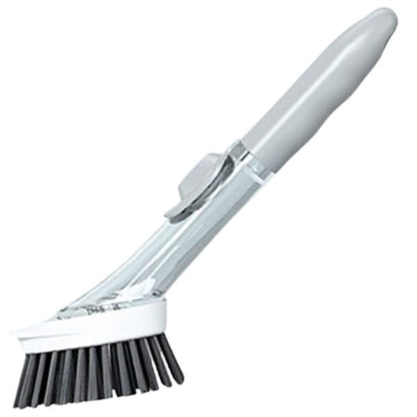 Soap Dispensing Dish Brush For Gentle Scratch Free Cleaning