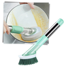 Soap Dispensing Dish Brush For Gentle Scratch Free Cleaning
