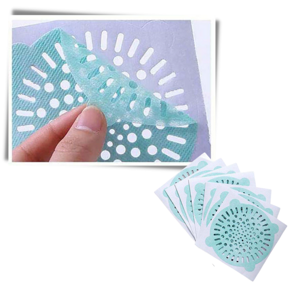 Disposable Adhesive Drain Filters Preventing Clogs 10 Pack