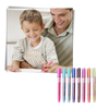 Eight-Pack Double-Line Marker Pens for Long-Lasting Colors