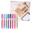 Eight-Pack Double-Line Marker Pens for Long-Lasting Colors