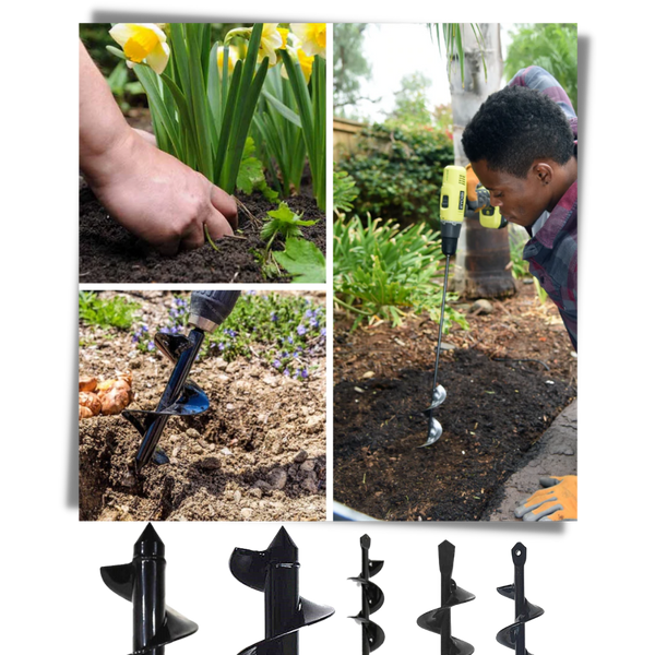 Spiral Garden Hole Drill Bit For Quick Seed Planting And Weeding