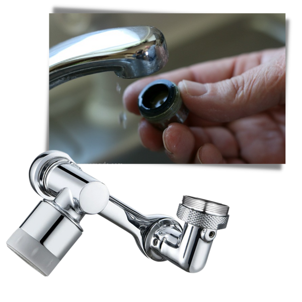 Rotating Faucet Extender With Anti Splash To Prevent Wet Floors