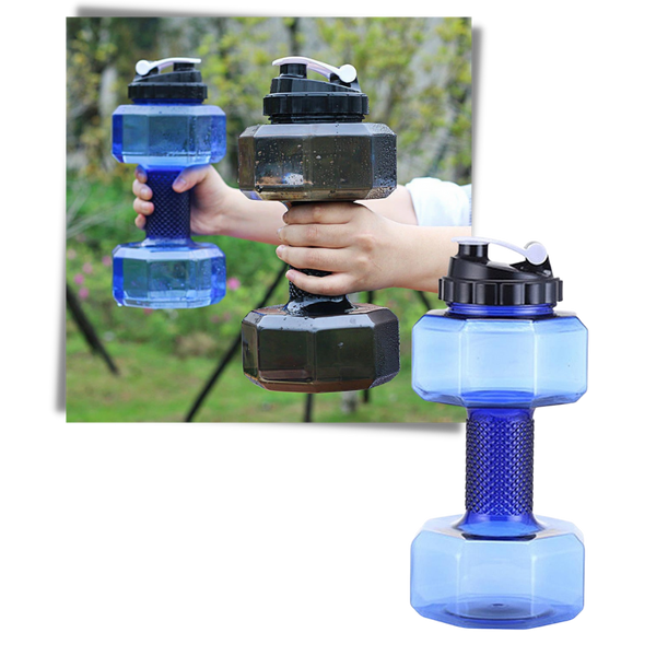 Dumbbell Bottle For Workouts With Large Hydration Capacity