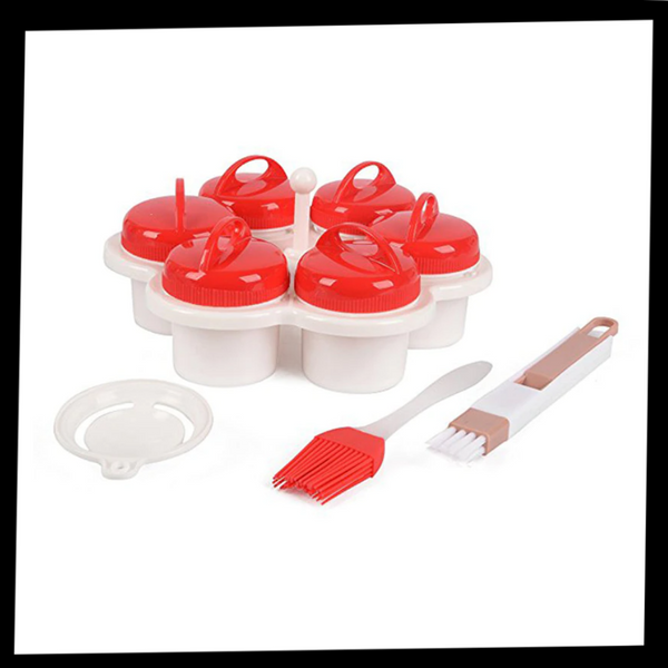 Six Shape Egg Molds Set for Creative and Fun Breakfasts