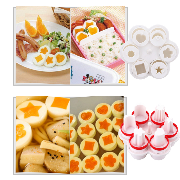 Six Shape Egg Molds Set for Creative and Fun Breakfasts