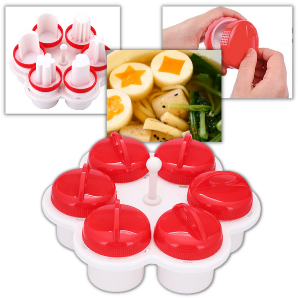 Six Shape Egg Molds Set for Creative and Fun Breakfasts