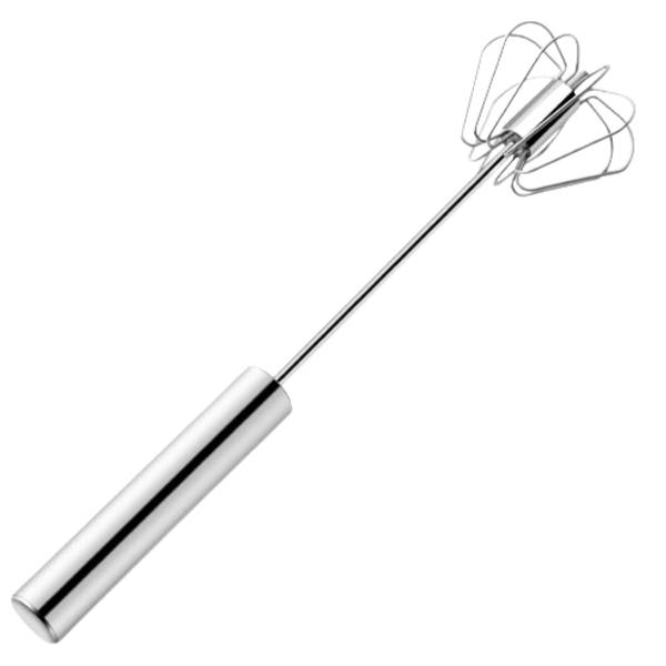 Hand Crank Egg Beater With Stainless Steel Build For Effortless Mixing