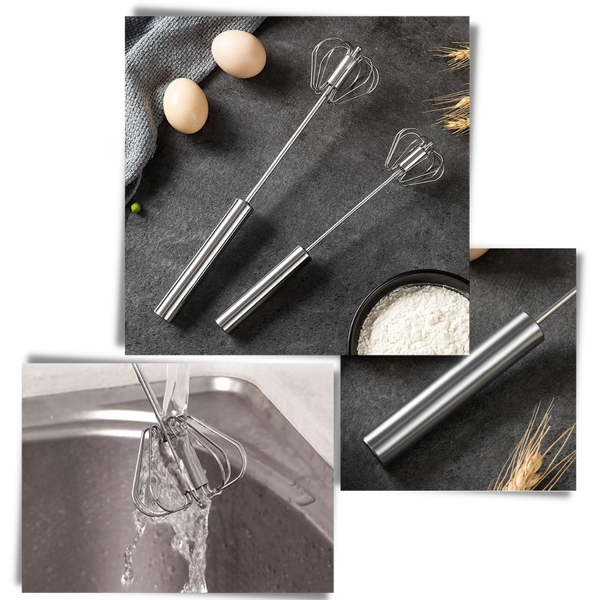 Hand Crank Egg Beater With Stainless Steel Build For Effortless Mixing