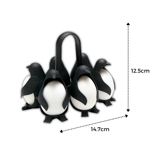 Penguin-Shaped Silicone Egg Holder For Boiling And Serving Multiple Eggs