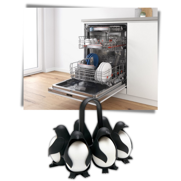 Penguin-Shaped Silicone Egg Holder For Boiling And Serving Multiple Eggs