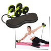 Core Roller With Resistance Bands For Full Body Home Workout
