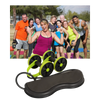 Core Roller With Resistance Bands For Full Body Home Workout