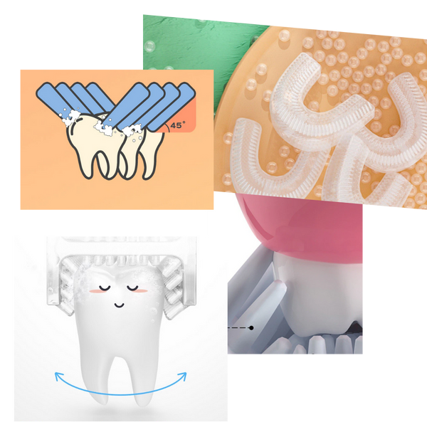 Kids U Shaped Electric Toothbrush For Easy Daily Brushing