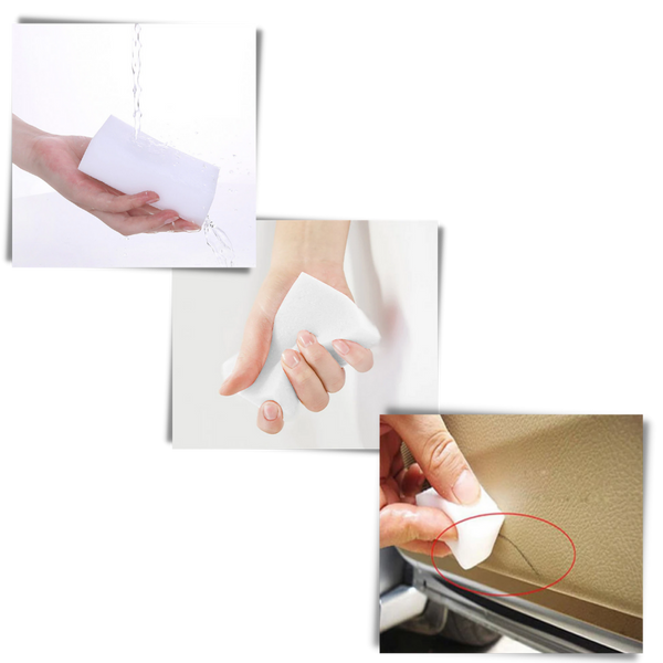NanoClean Scrub Sponge for Effortless Kitchen Cleaning and Shine