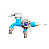 Premium Dual Outlet Faucet With Two Spouts For Faster Water Access