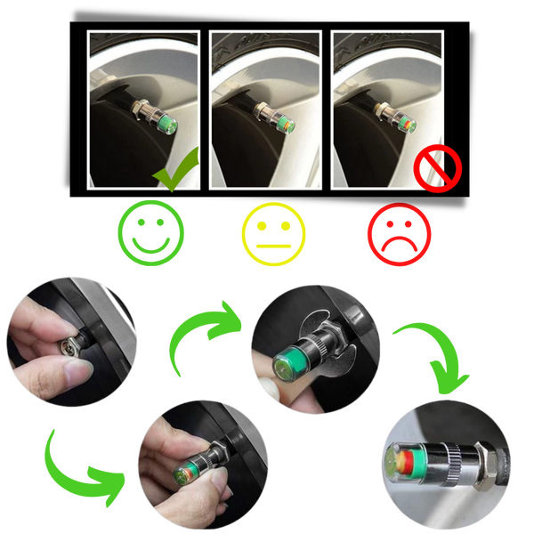 Tire Pressure Sensor Pack For Safer Driving And Real Time Monitoring