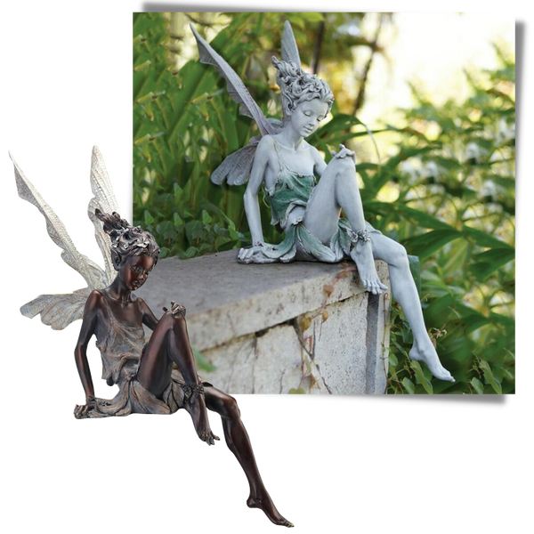 Enchanting Fairy Garden Statue for Outdoor Decor and Charm