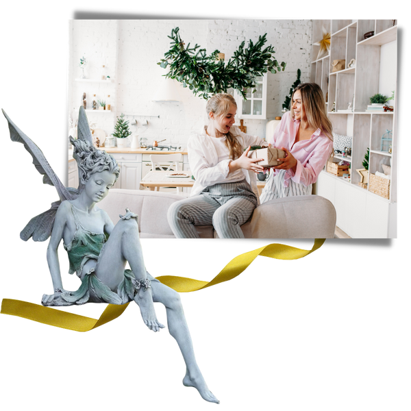 Enchanting Fairy Garden Statue for Outdoor Decor and Charm