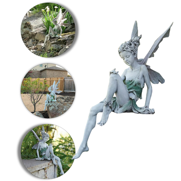 Enchanting Fairy Garden Statue for Outdoor Decor and Charm