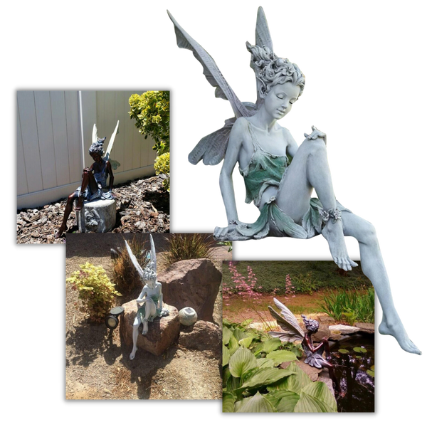 Enchanting Fairy Garden Statue for Outdoor Decor and Charm