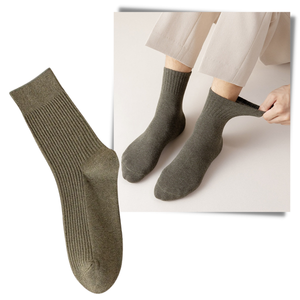 Men's Ribbed Socks Breathable Comfort For All Day Wear Everyday