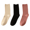 Ribbed Cotton Socks For Women Three Pairs For All Day Comfort