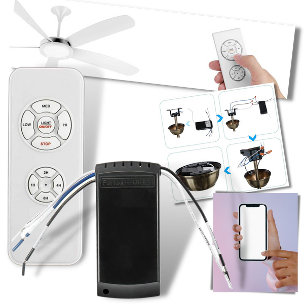 All in One Ceiling Fan Remote for Easy Speed and Light Control