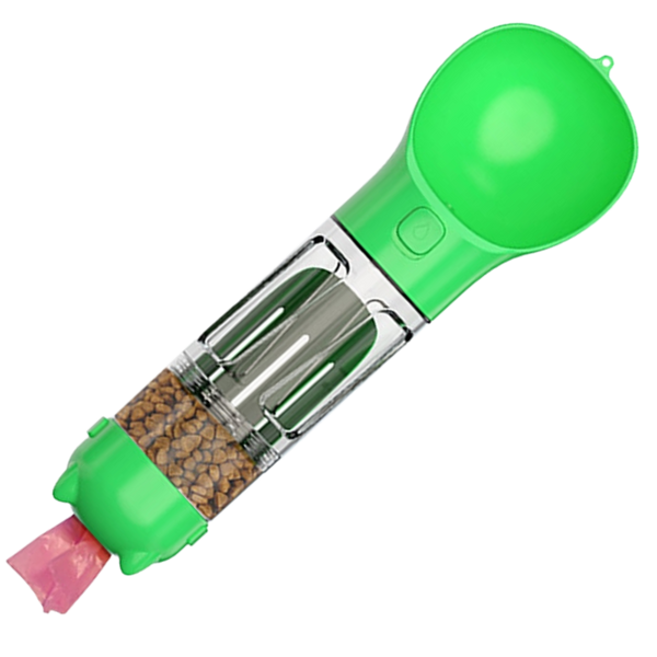 All In One Portable Pet Feeder and Hydration Bottle for Travel