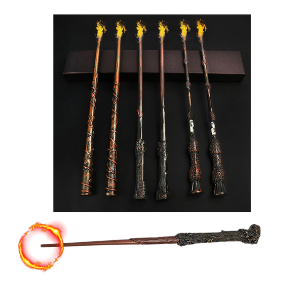 Mystic Fire Wand for Cosplay and Safe Spell Casting Effects
