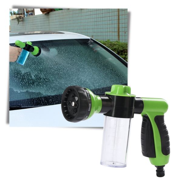 Versatile High Pressure Hose Nozzle With Soap Dispenser For Easy Car Wash