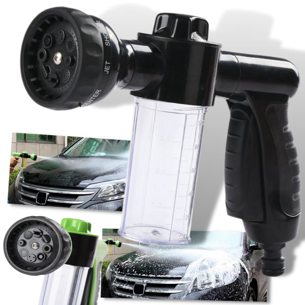Versatile High Pressure Hose Nozzle With Soap Dispenser For Easy Car Wash
