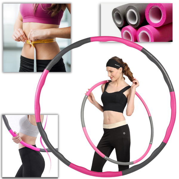 Padded Adjustable Fitness Hula Hoop for Calorie Burn